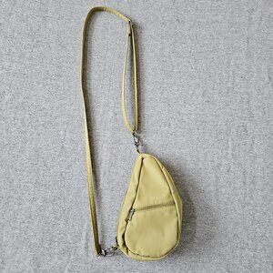 AmeriBag Healthy Backpack Small  Crossbody Sling Bag Nylon Green Bag Mini